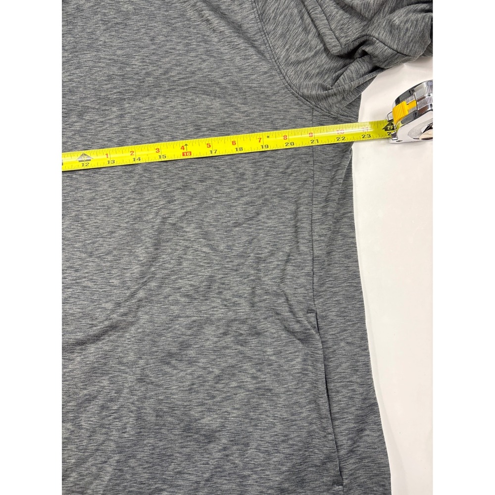 VRST Performance Hoodie Gray Space Dye Lightweight Athletic Shirt Mens L - Picture 5 of 9